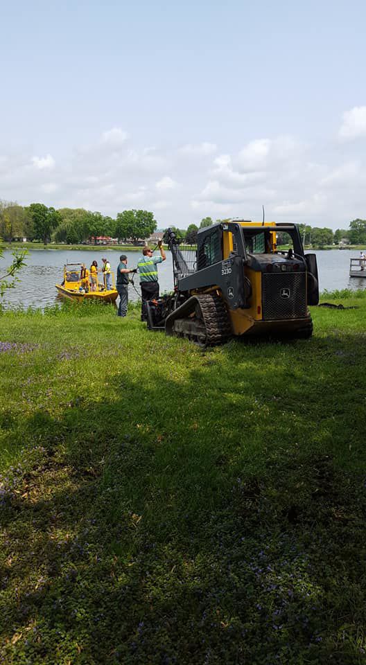 Skid loader winch